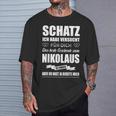 Nikolaus Für Sie Ehefrau Nikolaustag Für Him Ehemann Freund T-Shirt Geschenke für Ihn