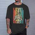 Nivel 18 Desbloqueado Boda Del 18º Aniversario Camiseta unisex Regalos para él
