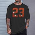 Numero 23 Maglia Minimalista Da Football Americano Numerata Maglietta Regalos para él