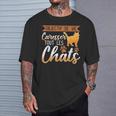 Objectif Deie Caresser Tout Les Chats Chat Humour T-Shirt Cadeaux pour lui