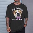 Old English Bulldog Mom Dog English Bulldog T-Shirt Geschenke für Ihn