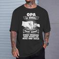 Opa & Enkel Immer Ein Herz Und Seele Opa Angel S T-Shirt Geschenke für Ihn