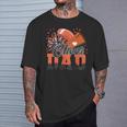 Orange Football Cheer Dad For Vintage Cheerleader T-Shirt Gifts for Him