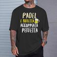 Padel E Birretta Testo Divertente Birra Uomo Donna Maglietta Regalos para él
