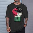 Palestine Flag Fist Palestine Flag T-Shirt Geschenke für Ihn