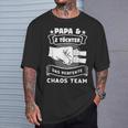 Papa & 2 Töchter Chaosteam Papa 2 Töchter T-Shirt Geschenke für Ihn