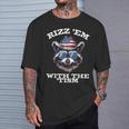 Patriotic Rizz Em With The Tism Raccoon Meme 4Th Of July T-Shirt Gifts for Him