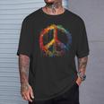 Peace Love Costume Hippie Symbole De Paix Années 60 Et 70 T-Shirt Cadeaux pour lui