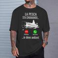 Pescatori Di Pesca A Mosca La Pesca Sta Chiamando Divertente Maglietta Regalos para él