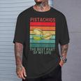 Pistachosintage La Mejor Parte De Miida Pistachos Retro Camiseta unisex Regalos para él