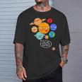 Pluto Planet Cartoon Planets Never Forget Pluto S T-Shirt Geschenke für Ihn