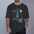 Police Costume Uniform Badge Officer Sheriff Police T-Shirt Gifts for Him