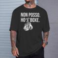 Pugilato Divertente Boxe Pugile Uomo Boxer Regalo Non Posso Maglietta Regalos para él
