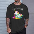 Pukicornómito De Unicorniosómito De Arco Iris Camiseta unisex Regalos para él