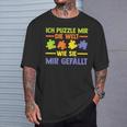 Puzzlefan Puzzler Puzzle Pieces Puzzle T-Shirt Geschenke für Ihn