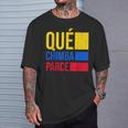 Qué Chimba Parce Colombia Flag Retro Vintage Colombian Slang T-Shirt Gifts for Him