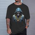 Rapper Gorilla I Retro Hip Hop I Gorilla Hip Hop Gangster T-Shirt Geschenke für Ihn