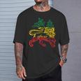 Rastafari Lion Of Judah Reggae T-Shirt Geschenke für Ihn