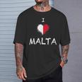Regalo Souvenir Bandiera Nazionale Di Malta Per Uomini Donne Maglietta Regalos para él