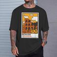 Regalos Del Imperio Romano Antiguo Y Lindo Coliseo De Roma De Dibujos Animados Camiseta unisex Regalos para él