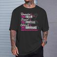 Remember The Fallen Support The Fighters Breast Cancer T-Shirt Gifts for Him
