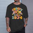 Retro Groovy Since 1974 Birthday 50 Years Old 50Th Birthday T-Shirt Gifts for Him