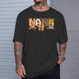 Retro Nana Coquette Bows Leopard Grandma Fall Thanksgiving T-Shirt Gifts for Him