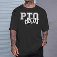 Retro Pto Crew Parent Teacher Organization Back To School T-Shirt Gifts for Him