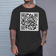 Rick Roll Qr T-Shirt Geschenke für Ihn