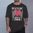 Rockin Desde 1964 Rock & Roll Cumpleaños Retro Rock And Roll Camiseta unisex Regalos para él