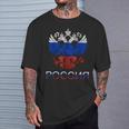 Russie Aigle À Deux Têtes Cccp Drapeau Russe Udssr Fierté T-Shirt Cadeaux pour lui