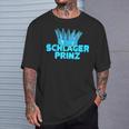 Schlagerprinz Schlager Prince Hammer Music T-Shirt Geschenke für Ihn