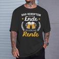 Schuften Hat Eine Ende Es Lebe Rente Für Rentner Ruhestand T-Shirt Geschenke für Ihn