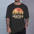 Seattle Grungeintage Skyline T-Shirt Geschenke für Ihn