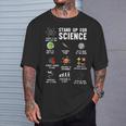 Setz Dich Für Wissenschaft Ein Wissenschaft Klimawandel T-Shirt Geschenke für Ihn