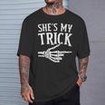She's My Trick Halloween Costume Matching Couple Boyfriend T-Shirt Gifts for Him