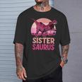 Sister Saurus Sister Saurus Dinosaur Family T-Shirt Geschenke für Ihn