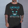 Smile Du Kannst Sie Nicht Alle Köten Cheshire Cat T-Shirt Geschenke für Ihn