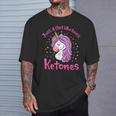 Solo Una Chica Que Ama Las Cetonas Dieta Cetogénica Divertida Keto Camiseta unisex Regalos para él