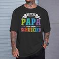 Stolzer Papaon Einem Schulkind First Day Of School T-Shirt Geschenke für Ihn