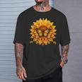 Sunflower Butterfly Floral Vintage Cool Graphic T-Shirt Gifts for Him
