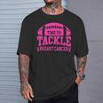 Tackle Breast Cancer Football Pink Breast Cancer Awareness T-Shirt Gifts for Him