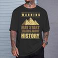 Talk About History Teacher Profesor De Historia Camiseta unisex Regalos para él