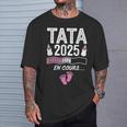 Tata En Cours 2025 Annonce Grossesse Future Tata 2025 T-Shirt Cadeaux pour lui