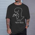 Tea Rex For Tea Drinkers And Dinosaur Lovers T-Shirt Geschenke für Ihn