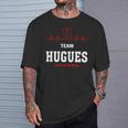 Team Hugues Lifetime Member Hugues Last Name T-Shirt Gifts for Him