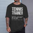 Tennis Trainer Tennis Trainer T-Shirt Geschenke für Ihn