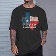 Texas The Lone Star State Leg Dich Nicht Mit Texas An T-Shirt Geschenke für Ihn