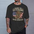 Thank You Veterans For Your Service Veterans Day T-Shirt Gifts for Him