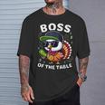 Thanksgiving Boy Turkey Boss Of The Table T-Shirt Gifts for Him
